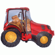 Red Tractor Supershape Balloon